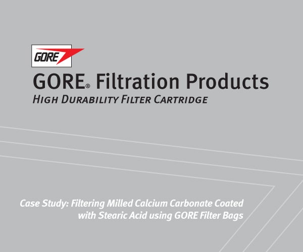 Case Study: Filtering Milled Calcium Carbonate Coated with Stearic Acid using GORE Filter Bags