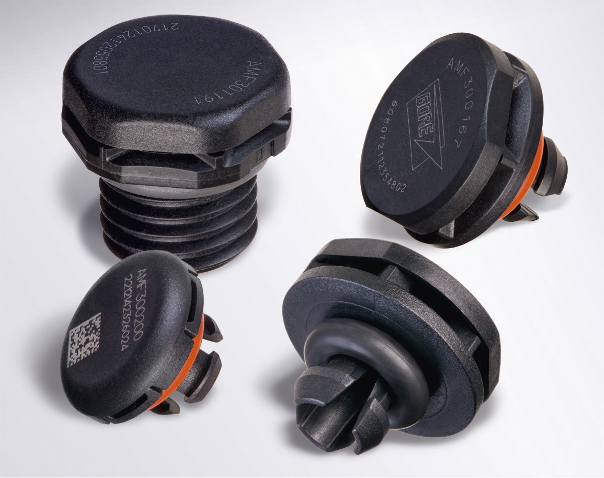GORE<sup>®</sup> Automotive Vents for Electronics: For Screw-In and Snap-Fit Installation