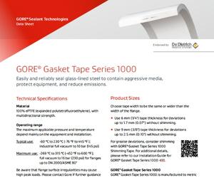 Datasheet: Gasket Tape Series 1000